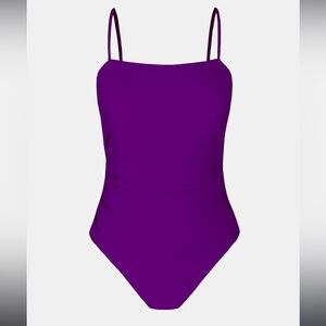 Cupshe Purple One Piece Swimsuit Sleek Design